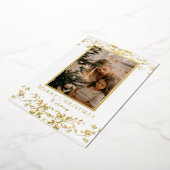 Gold Vines Een grote foto Folie vakantie Kaart (Gedraaid)