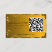 Gold Vintage bruiloft Website Enclosure Kaart (Achterkant)