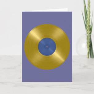 Gold Vinyl Record Album Kaart