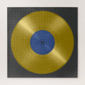 Gold Vinyl Record Album Legpuzzel (Verticaal)