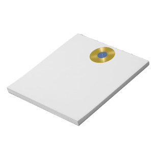 Gold Vinyl Record Album Notitieblok