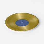 Gold Vinyl Record Album Papieren Bordje (Gekanteld)