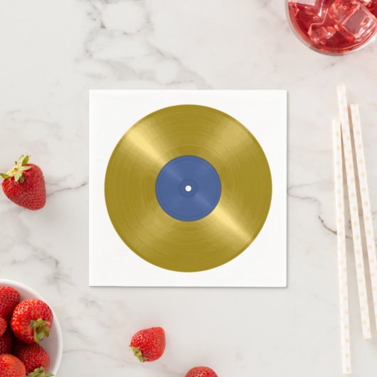 Gold Vinyl Record Album Servet (Insitu)
