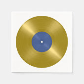 Gold Vinyl Record Album Servet (Voorkant)