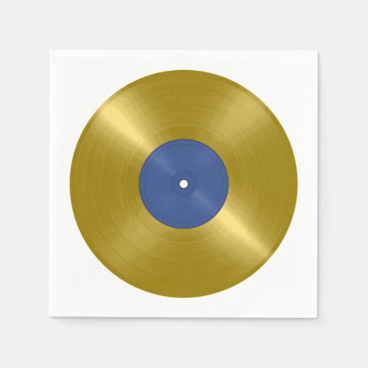 Gold Vinyl Record Album Servet (Voorkant)