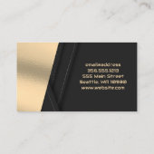 Gold Vinyl Record | Geluidsaudio-Logo Visitekaartje (Achterkant)