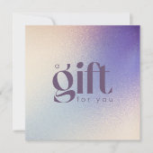 Gold Violet Glitter Elegant Gift Certificate (Voorkant)