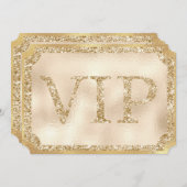 Gold VIP Event Ticket Kaart (Voorkant / Achterkant)