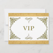 Gold VIP-uitnodiging Kaart (Voorkant)