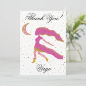 Gold Virgo 1 oktober 2010 & Big Photo Hartelijk da Bedankkaart (Staand voorkant)