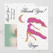 Gold Virgo 1 oktober 2010 & Big Photo Hartelijk da Bedankkaart (Voorkant / Achterkant)