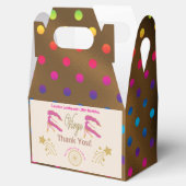 Gold Virgo Zodiac veelkleurige confetti Bedankdoosjes (Geopend)