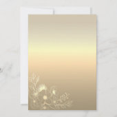 Gold Virtual Wedding Uitnodiging (Achterkant)