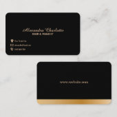 Gold Visitekaartje Premium-ontwerp (Voorkant / Achterkant)