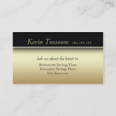 Gold Visitekaartje Professional Modern Black (Achterkant)