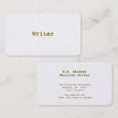 Gold Visitekaartjes minimalistisch verhoog-luister (Voorkant / Achterkant)