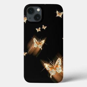 Gold vlinder Hoesje-Mate iPhone Case