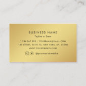 Gold Voeg Aangepaste Logo Business Afspraak Card t Afsprakenkaartje (Achterkant)