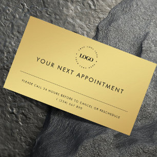 Gold Voeg Aangepaste Logo Business Afspraak Card t Afsprakenkaartje