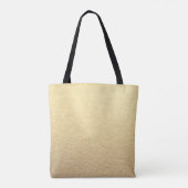 Gold voegt uw logo metallisch metaal toe tote bag (Achterkant)