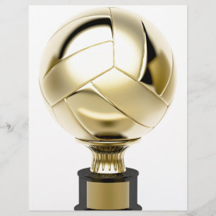 Gold volleyball trofee