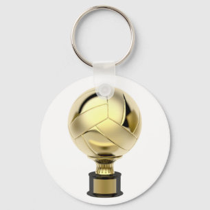 Gold volleyball trofee sleutelhanger