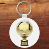 Gold volleyball trofee sleutelhanger (Voorkant)