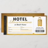 Gold Voucher-certificaat voor verblijf in hotel (Voorkant / Achterkant)