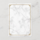  Gold Vourish White Marble Islamic Mehndi  Informatiekaartje (Achterkant)