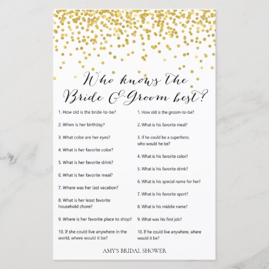 Gold Vrijgezellenfeest Game - die bruid en bruid k (Voorkant)