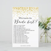 Gold Vrijgezellenfeest Game - die het beste op de  (Staand voorkant)