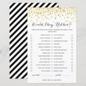 Gold Vrijgezellenfeest Game - zouden ze liever heb (Voorkant / Achterkant)