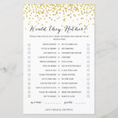 Gold Vrijgezellenfeest Game - zouden ze liever heb (Voorkant)