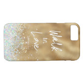 Gold Walk in Love Bijbelvers Case-Mate iPhone Case (Achterkant (Horizontaal))