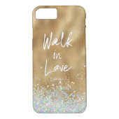 Gold Walk in Love Bijbelvers Case-Mate iPhone Case (Achterkant)
