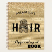 Gold Wall Hair Stylist Appointer Boekenbord Planner (Voorkant)