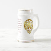 Gold Warrior Spartan Stein Bierpul (Voorkant rechts)