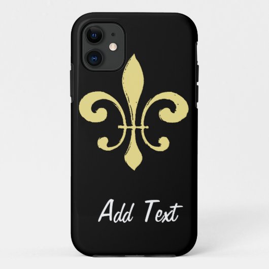 Gold Washout Fleur De Lis Case-Mate iPhone Case (Achterkant)