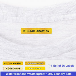 Gold Waterproof Lange Achternaam | Luxe kleding Labels