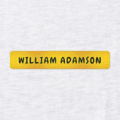 Gold Waterproof Lange Achternaam | Luxe kleding Labels (Design 1)