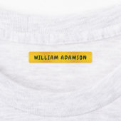 Gold Waterproof Lange Achternaam | Luxe kleding Labels (Aangebracht)