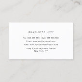 Gold Waterverf Abstract Japan Floral Art Stylist Visitekaartje (Achterkant)