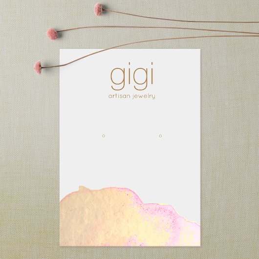 Gold Waterverf Abstracte verhuurder Visitekaartje