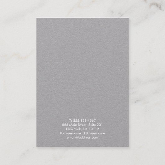 Gold Waterverf Abstracte verhuurder Visitekaartje (Achterkant)