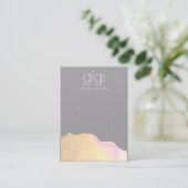 Gold Waterverf Abstracte verhuurder Visitekaartje (Staand voorkant)