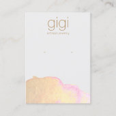 Gold Waterverf Abstracte verhuurder Visitekaartje (Voorkant)