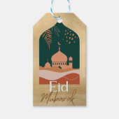 Gold Waterverf Eid Mubarak Eid Gift Labels Cadeaulabel (Voorkant)