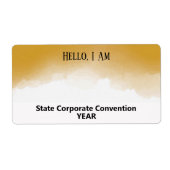 Gold Waterverf - Eigen label voor papierlabel op p (Voorkant)