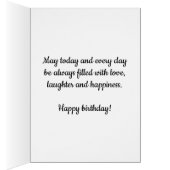 Gold Waterverf Heart 17e verjaardag (Binnen (Rechts))