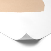 Gold Waterverf Heart Nursery Decor Poster (Hoek)